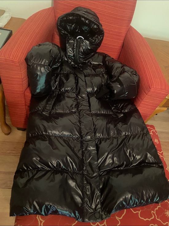 MICHAEL Michael Kors Jackets & Blazers - MICHAEL Michael Kors Glossy Black ladies Puffer Coat with Hood
